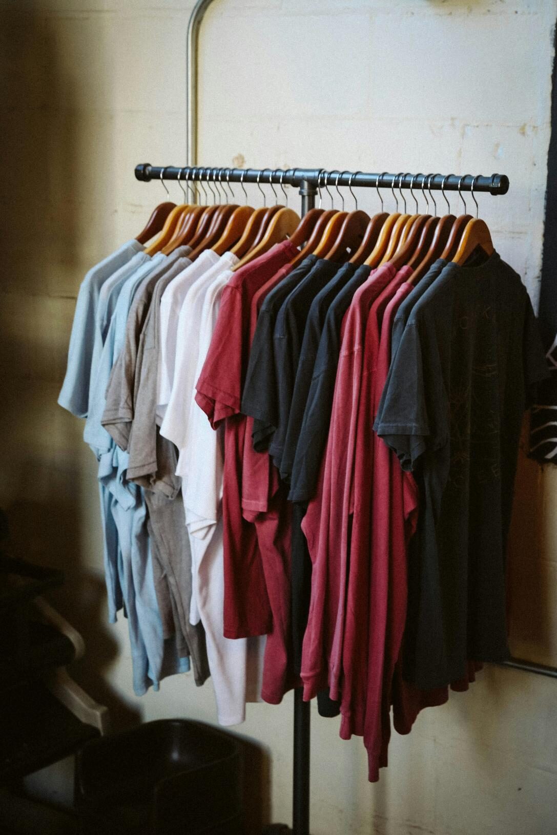clothes in laundry shops