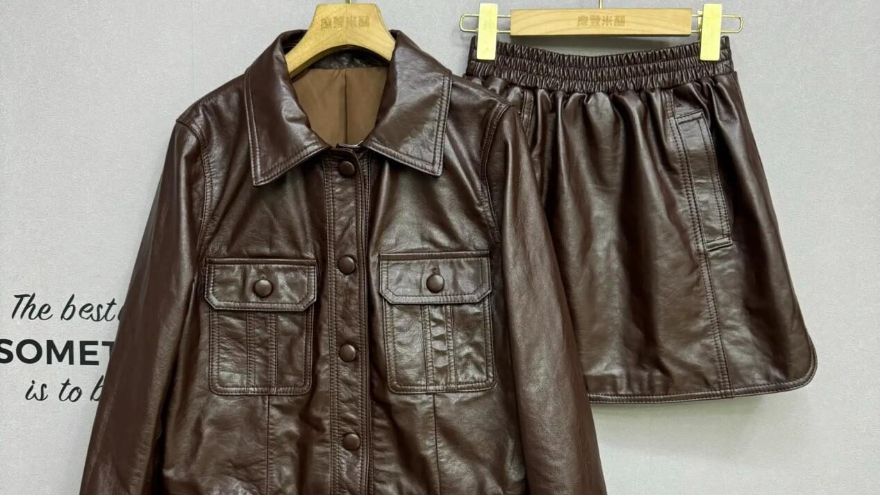 waxed leather clothes in laundries